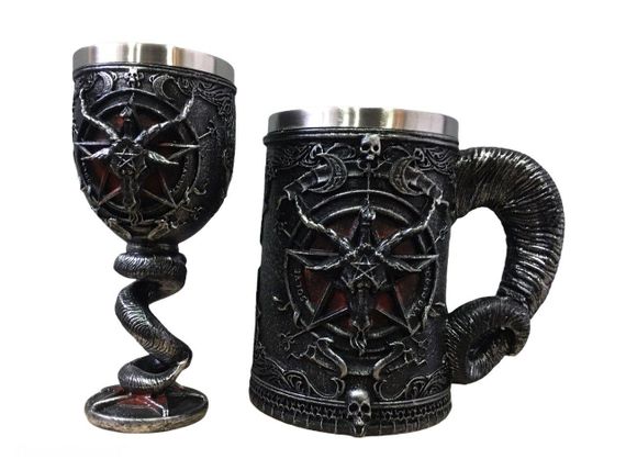 Подарунковий Набір Гуртка Чашка Келих 3D Гра Престолів Game Of Thrones Baphomet Бафомет Подарунок