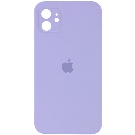 Чехол Silicone Case Square Full Camera Protective (AA) для Apple iPhone 11 (6.1") Зелений/Cyprus Green