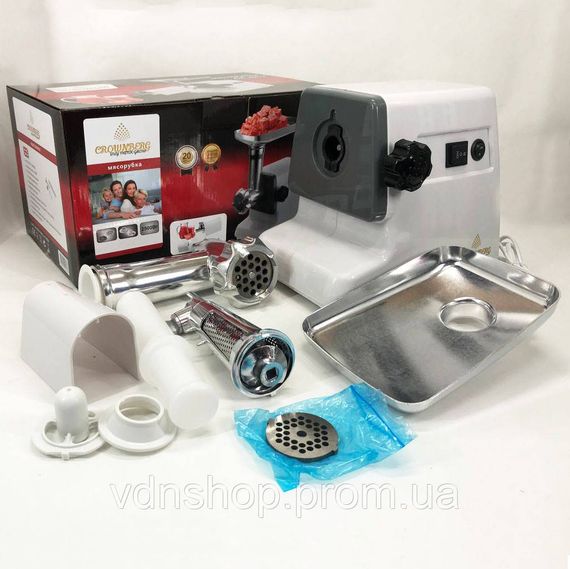 Мясорубка для приготовления Crownberg CB-4212, Лучшие мясорубки, Электрическая мясорубка 2в1 HO-49 | Зображення 5