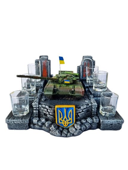 Декоративная подставка "Український танк Т-64 БВ" №2 | Зображення 1