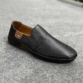 Дышащая обувь - перфорированные мужские мокасины Rifellini (Турция)