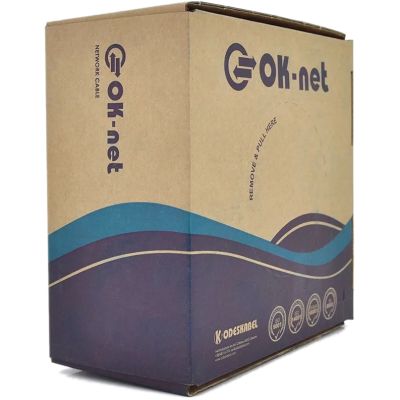 Кабель мережевий OK-Net FTP cat.6 305м (F/UTP-cat.6) (КПВЭ-ВП (250) 4х2х0,54) | Зображення 1