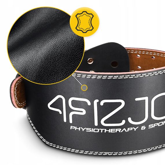 Пояс для важкої атлетики 4FIZJO шкіряний Size M Black (P-5905973404303) | Зображення 8