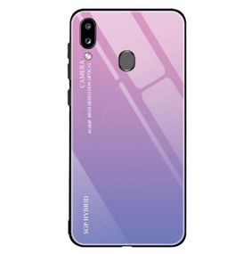 Чохол-бампер Primolux Gradient Glass для Samsung Galaxy A20 2019 (SM-A205) / A30 2019 (SM-A305) - Pink