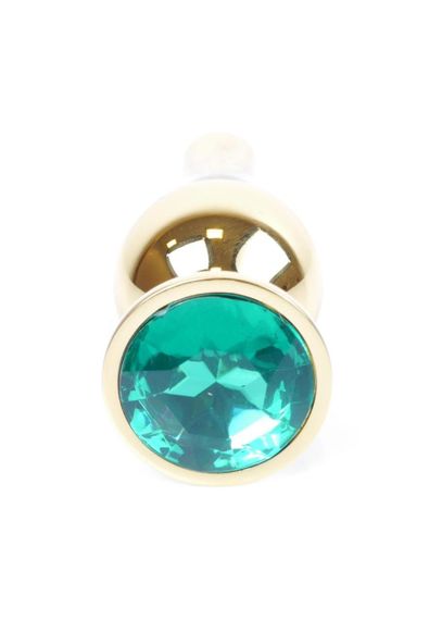Анальна пробка Jawellery Gold BUTT PLUG-Green Sex Aura | Зображення 1
