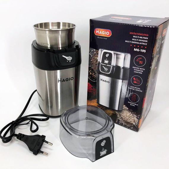Кофемолка для круп MAGIO MG-195 (300 Вт) | Профессиональные кофемолки | Кофемолка AG-687 для круп | Зображення 3