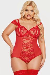 Боді Softline Dora Червоне 3XL