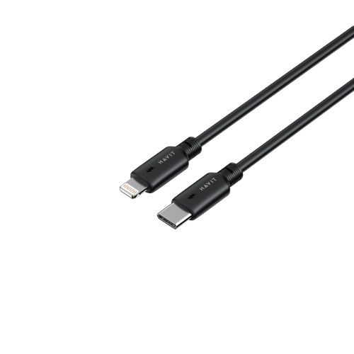Кабель USB PD Type-C/Lightning Havit HV-CB304C 30W 1м чорний | Зображення 1
