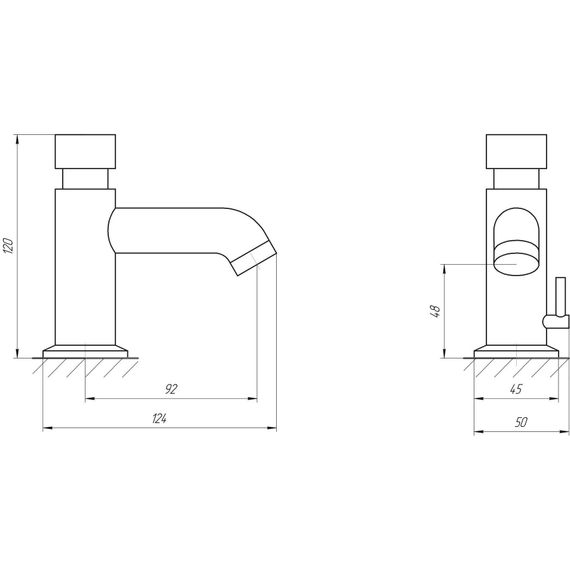 Змішувач-дозатор для умивальника TOPAZ TP-0302 | Зображення 1