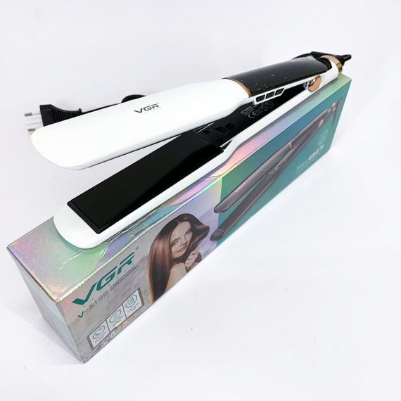 Электрический выпрямитель для гладких волос VGR V-519S, Утюжок с регулятором температуры OI-27