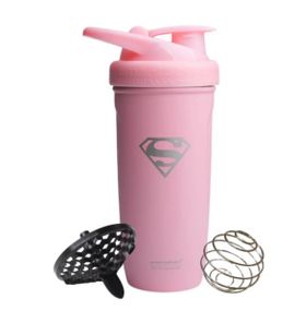 Шейкер спортивний SmartShake Reforce 900 мл Supergirl Pink (11150801)