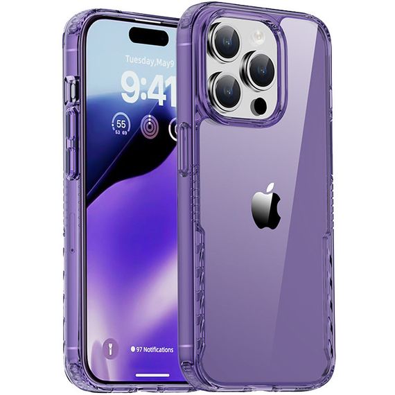 Чехол TPU+PC Multi-Color для Apple iPhone 14 Pro (6.1") Purple
