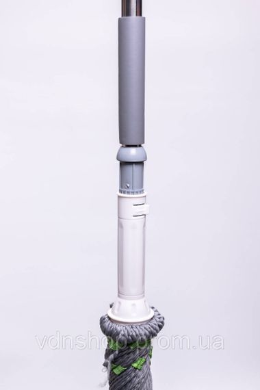 Швабра з самовіджимом з мікрофібри, універсальна, обертається на 360°, телескопічна ручка HP-35015-14 | Зображення 1