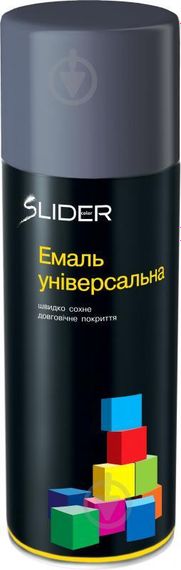 Емаль аерозольна Lider RAL 7024 400 мл темно-сіра