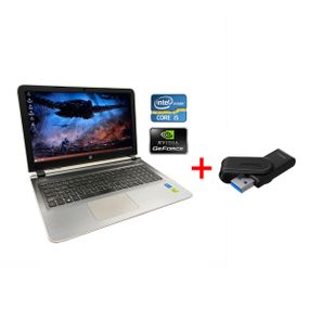 Ноутбук HP Pavilion 15 / 15.6" (1920x1080) TN / Intel Core i5-6200U (2 (4) ядра по 2.3 - 2.8 GHz) / 8 GB DDR3 / 256 GB SSD / GeForce 940M, 2 GB DDR3, 64-bit / WebCam / Win 10 Home б/в + Подарунок Флешка Kingston 64GB