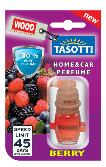 Ароматизатор пробковый на зеркало Tasotti серия Wood 7мл Berry (Ягода) | Зображення 3