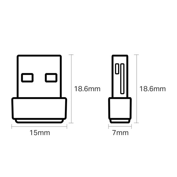 USB-адаптер TP-Link Archer T2U nano AC600 (ARCHER-T2U-NANO) (ARCHER-T2U-NANO) | Зображення 3
