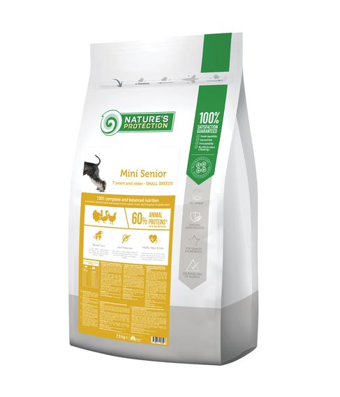 Корм Nature's Protection Mini Senior Small Breeds для пожилых собак малых пород 7.5 кг