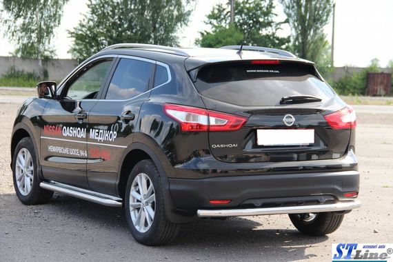 Задня дуга AK002 (нерж) для Nissan Qashqai 2014-2021рр | Зображення 1