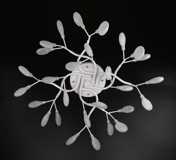 Люстра стельова на 28 лампочок 26241 Білий 23х75х75 см. | Зображення 2