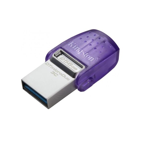 USB флеш накопичувач Kingston 256GB DataTraveler microDuo 3C USB 3.2/Type C (DTDUO3CG3/256GB) | Зображення 1