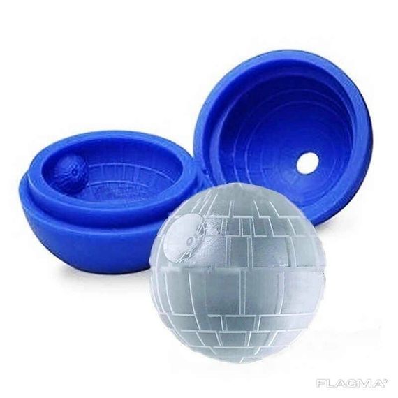 Силиконовая 3D форма для льда Star Wars Звезда Смерти | Зображення 3