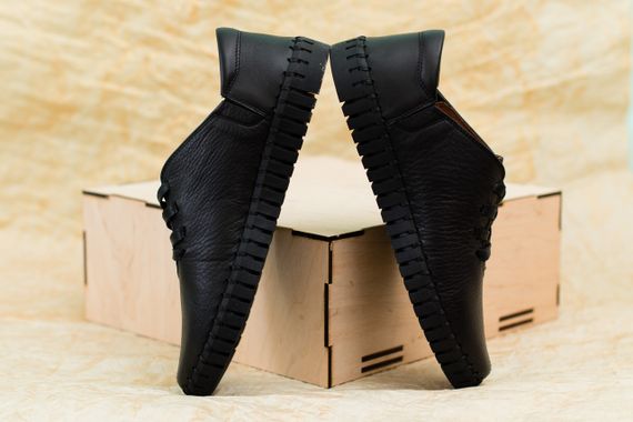 Прошиті чоловічі мокасини 40 розмір | Зображення 4