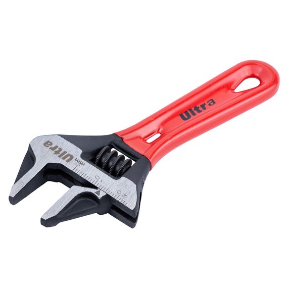 Ключ розвідний Ultra з тонкими губками укорочений 120 мм 0-24 мм CrV (4100212) | Зображення 2
