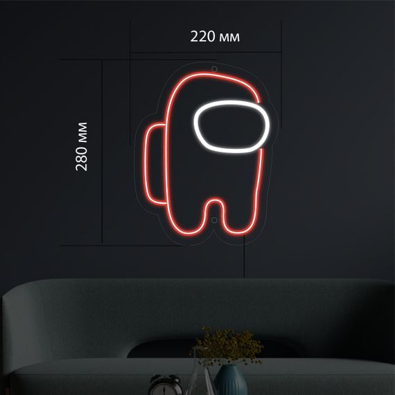Неоновий світильник Амонг Ас 250х310 acr-n000090 | Зображення 2
