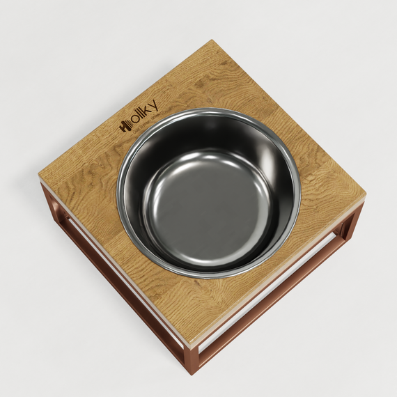 Миска на подставке для кошек и средних собак Hollky Base Solo M (1 × 0,8 л) Solo M-212110-GLNT | Зображення 8