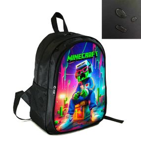 Рюкзак міський/шкільний 38×28см з принтом Minecraft Кріпер дитячий, підлітковий, спортивний (4182)
