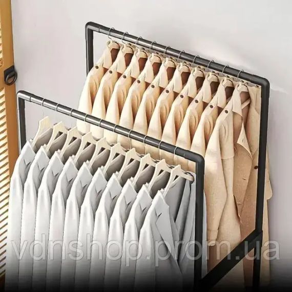 Стойка-вешалка на колесах для вещей и обуви (YH9918-1) | Зображення 2