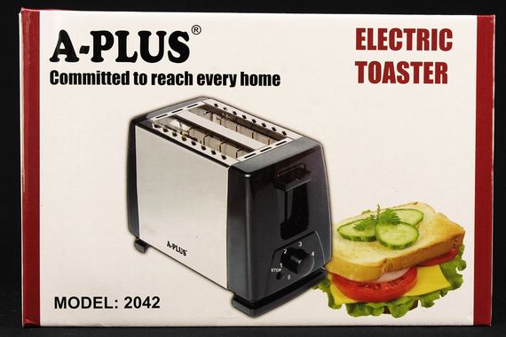 Тостер A-Plus AP-2042 750 Вт чорний | Зображення 1