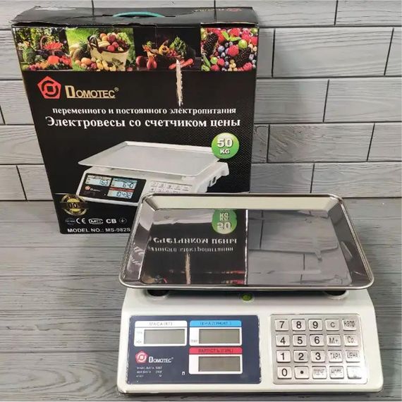Ваги торговельні електронні до 50 кг, MS-982S / Настільні ваги з металевими кнопками для торгівлі | Зображення 6