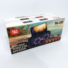 Блютуз колонка з підсвічуванням, Гучна якісна блютуз колонка Гучна для вулиці WE-62