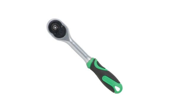 Ключ трещоточный (рукоятка с храповым механизмом) Intertool - 1/4" x 72T (HT-2124) | Зображення 5