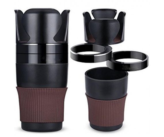Автомобільний холдер підстаканник у машину Car holder Multi cup 5 в 1 ∙ Мультичашка – органайзер тримач склянок, напоїв, телефону та аксесуарів