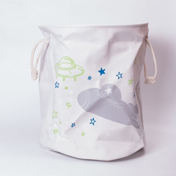 Кошик для іграшок тканинний 40×40×47 см Білий HP-41-15W | Зображення 1