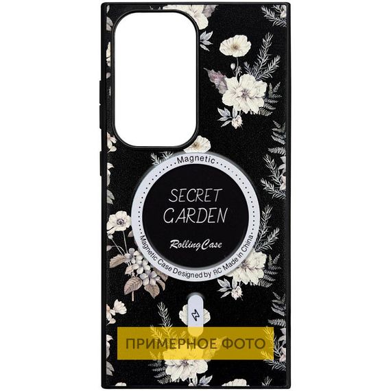 TPU+PC чохол Soft Secret Garden with MagFit для Samsung Galaxy S25 Black