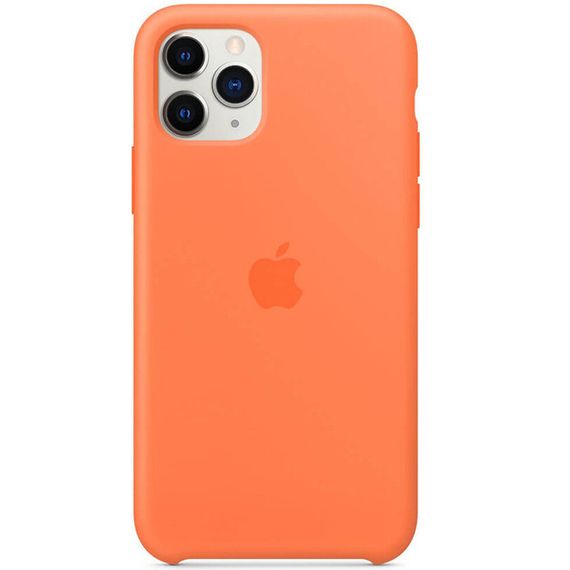 Чохол Silicone case (AAA) для Apple iPhone 11 Pro Max (6.5") Оранжевый / Vitamin C
