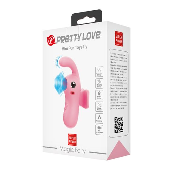 Стимулятор для клітора Pretty Love Magic Fairy на палець, рожевий, 9.1 см sexstyle | Зображення 9