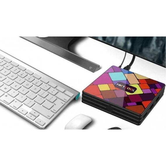 Смарт приставка (Smart TV) медиааплеер  с 4-х ядерным процессором на Andorid 9.0 с Bluetooth и дисплеем XPROCAST HK1 4GB/32GB | Зображення 2