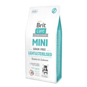 Корм сухий Brit Care Grain Free Mini Light Sterilised для дорослих собак дрібних порід з зайвою вагою або стерілізованих з к