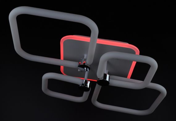 Люстра світлодіодна стельова LED світильник для квартири на стелю лед з пультом 26951 Білий 12х45х70 см. | Зображення 5