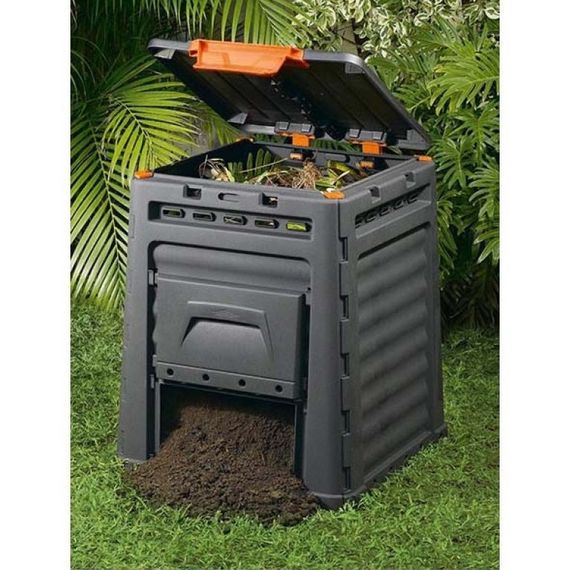 Компостер садовый пластиковый Keter (Кетер) ECO 320 л (17181157) Черный | Зображення 4