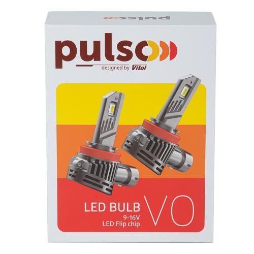 Лампи PULSO VO-HB3-HB4-HIR2/LED-chips Flip chip/9-16V/2*50W/6000Lm/6500K | Зображення 4