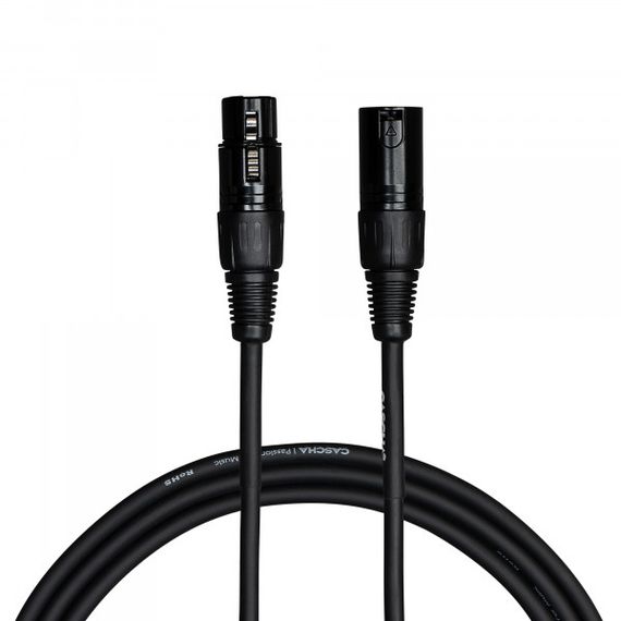 Кабель мікрофонний Cascha CCS-M1BK1 (Standard Line XLR, Black, 1 м)