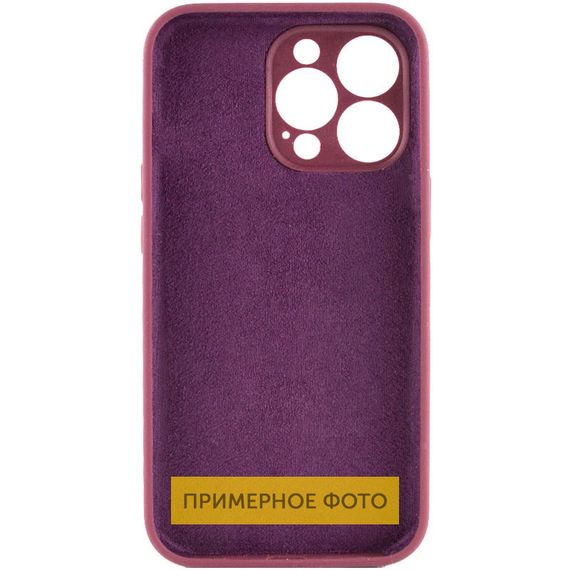 Чехол Silicone Case Full Camera Protective (AA) NO LOGO для Apple iPhone 16 (6.1") Бордовый / Plum | Зображення 1