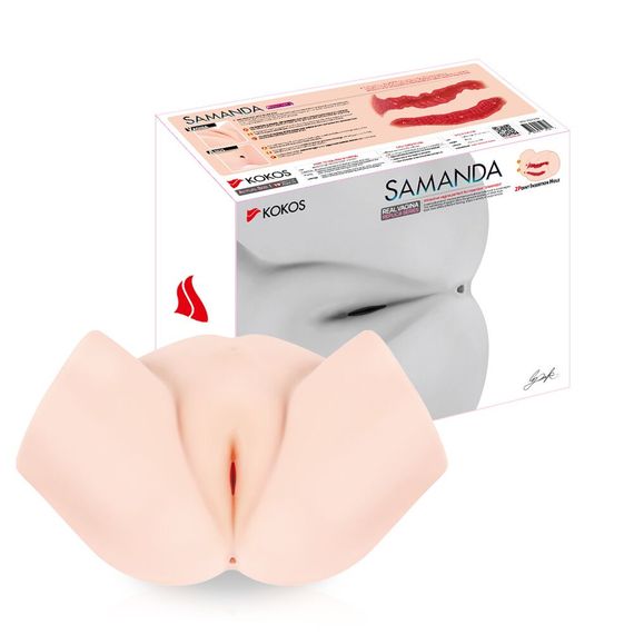 Мастурбатор-півторс Kokos Samanda, два входи: вагіна і попка | Зображення 6