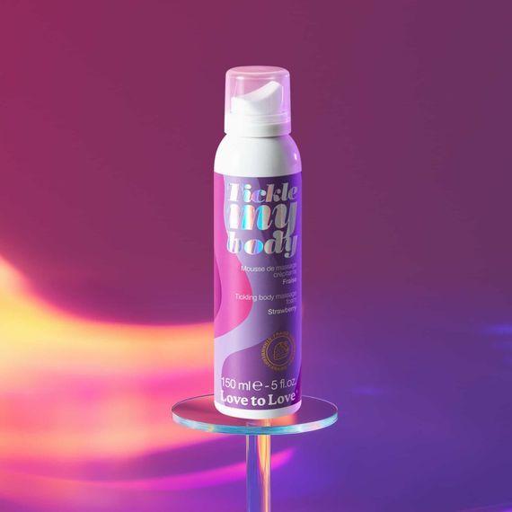 Масажна піна Love To Love TICKLE MY BODY Strawberry (150 мл) зволожувальна | Зображення 1